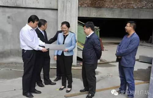 市長(zhǎng)陳青，副市長(zhǎng)王月成陪同省電力投資集團(tuán)公司總經(jīng)理李輝一行深入階州廣場(chǎng)視察